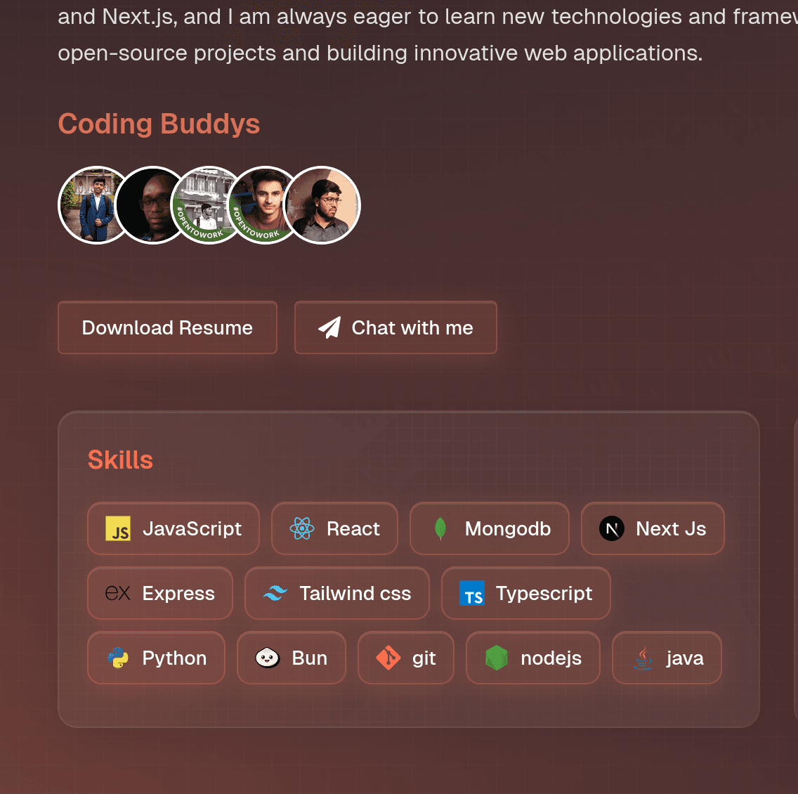AI powered Portfolio