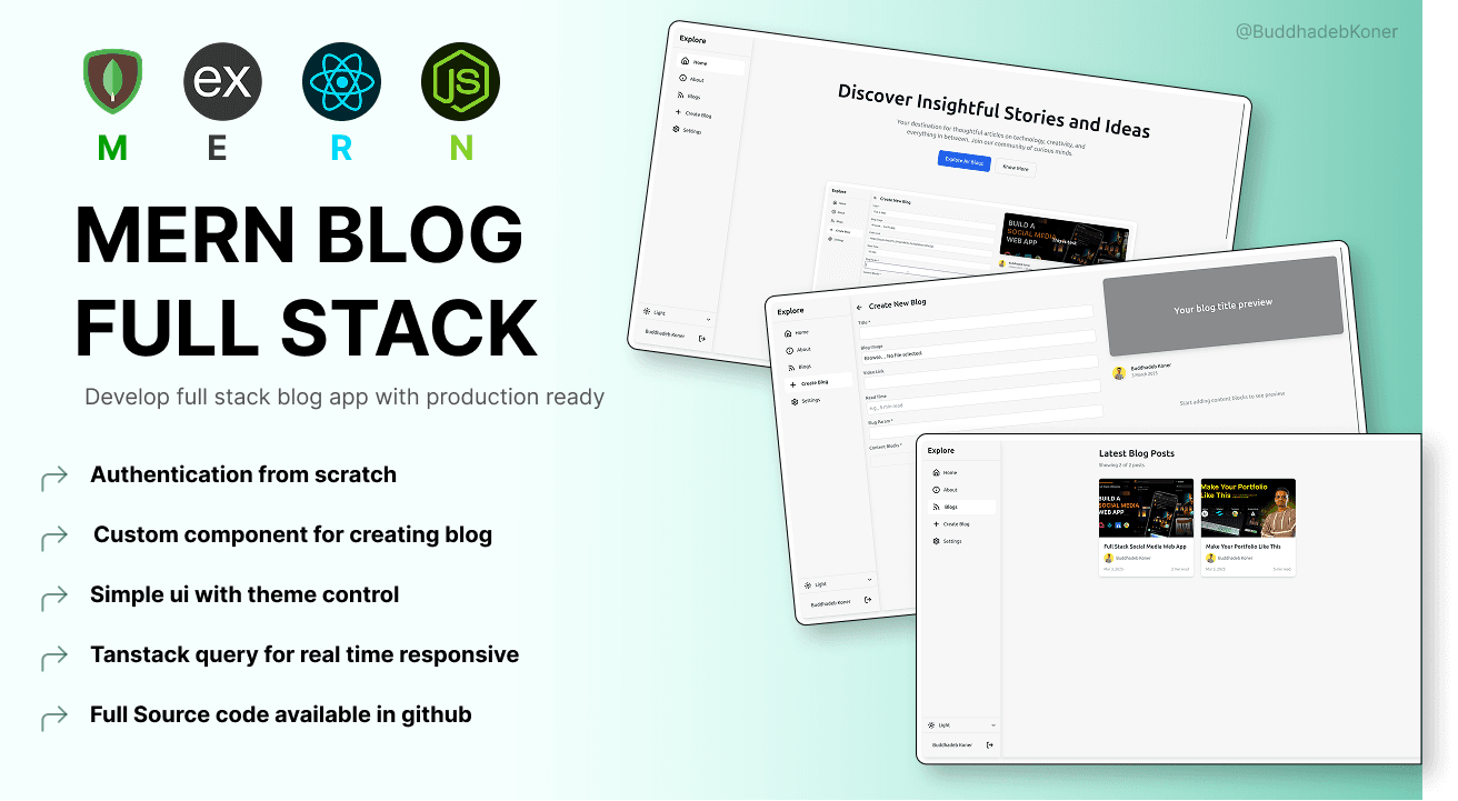 Blog Website Launch Poster