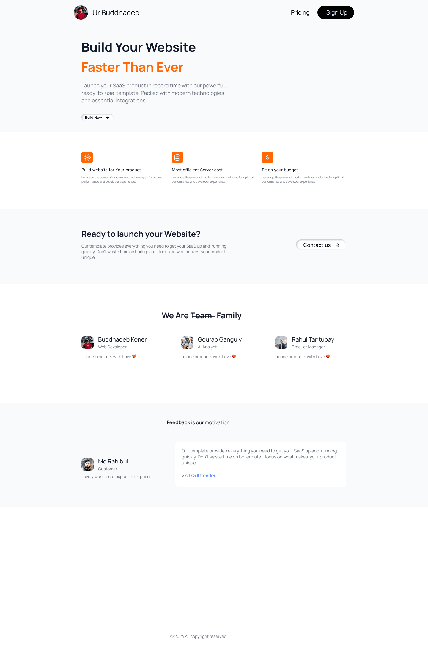 SaaS Landing Page Design